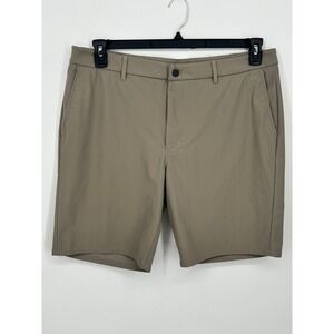Johnnie O Prep Performance Mens 38 Beige Flat Front Shorts Inseam 9 Rise 12
